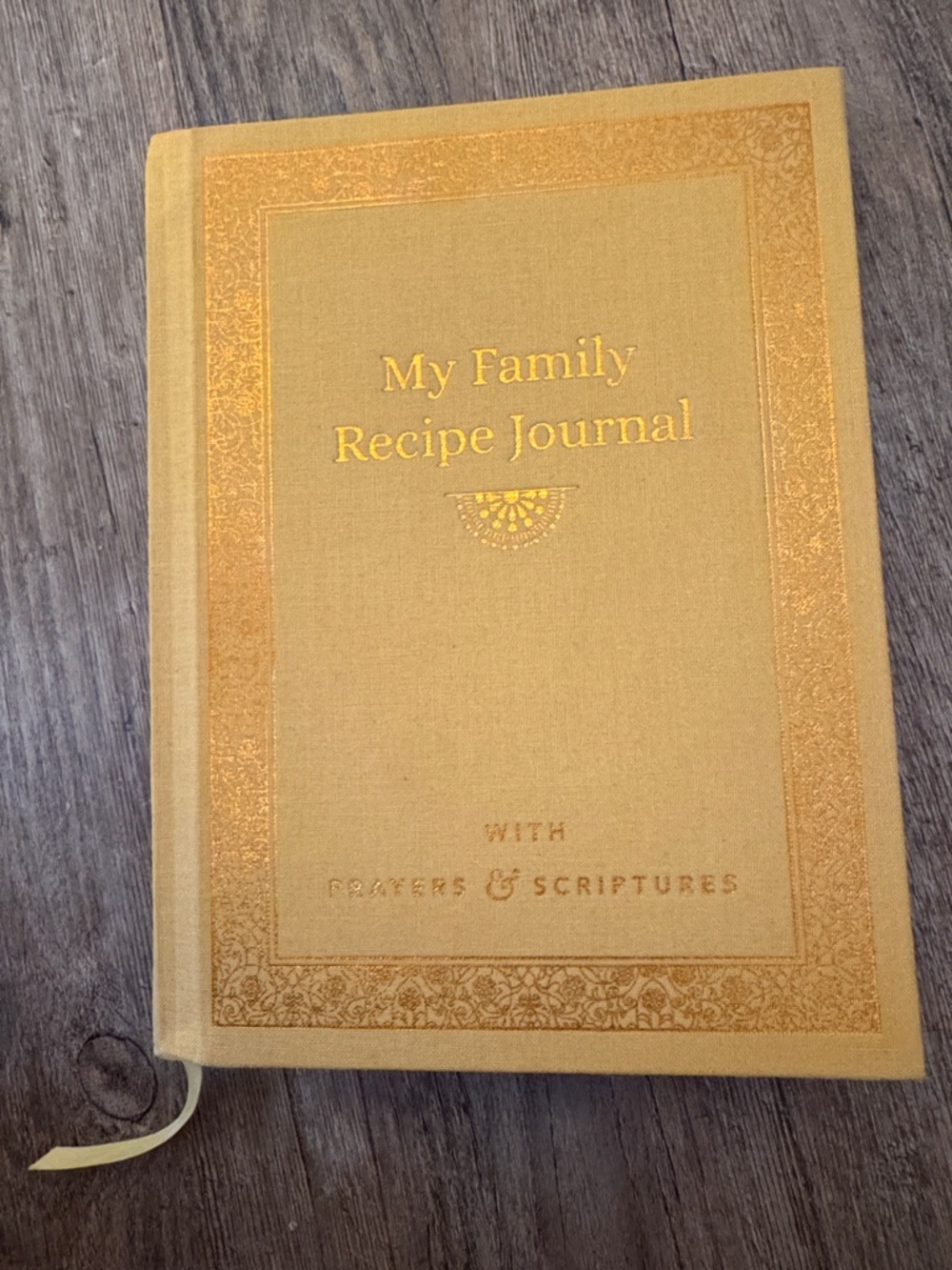 My Family Recipe Journal - Gold Hardcover Keepsake Book